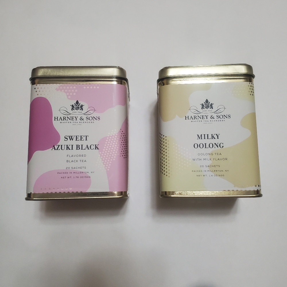 Empty Harney And Sons Tea Tins